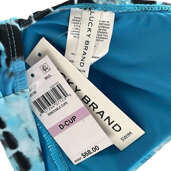 Lucky Brand Beach Wave Halter Top, D Cup - Picture 9 of 12